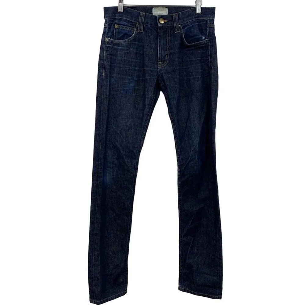 Current‎ Elliott Men's The Slim Taper Distressed Mid Rise In Cove Jeans SZ 29x33